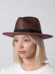 Шляпа BAILEY арт. 22799BH STALLWORTH (бордовый / черный)